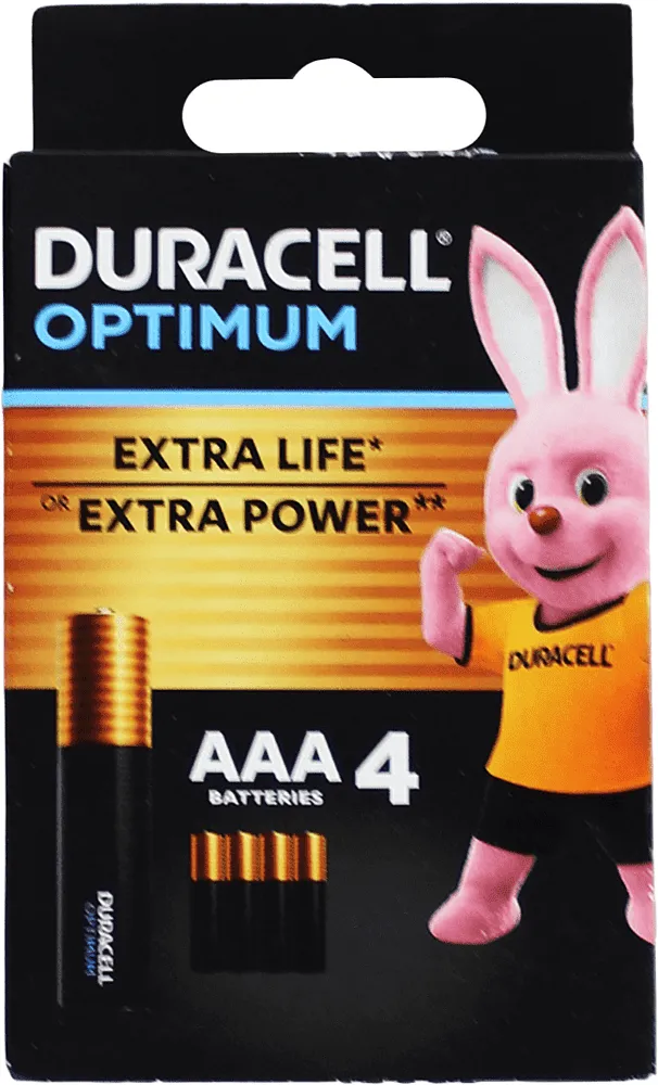 Էլեկտրական մարտկոց «Duracell Optimum AAA» 4 հատ