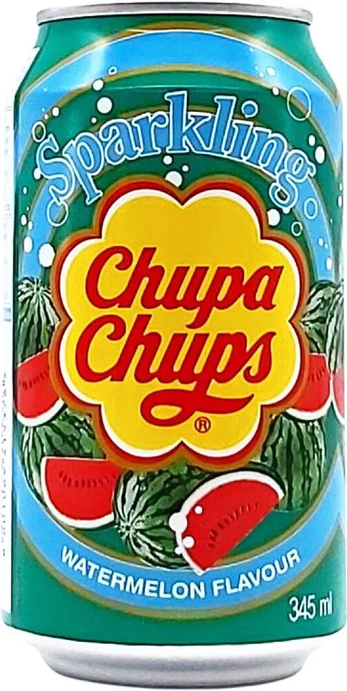Զովացուցիչ գազավորված ըմպելիք ձմերուկի «Chupa Chups» 345մլ
