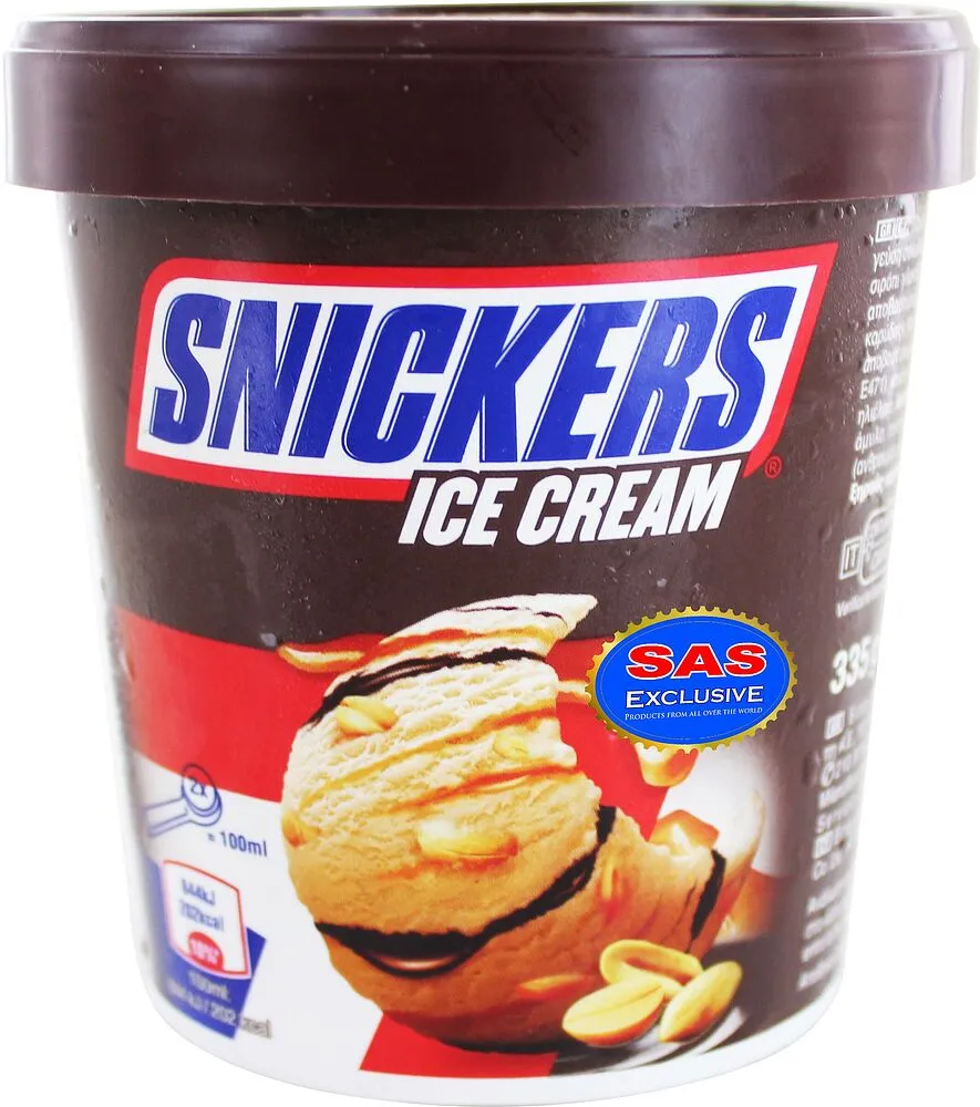 Պաղպաղակ շոկոլադե «Snickers» 450մլ 