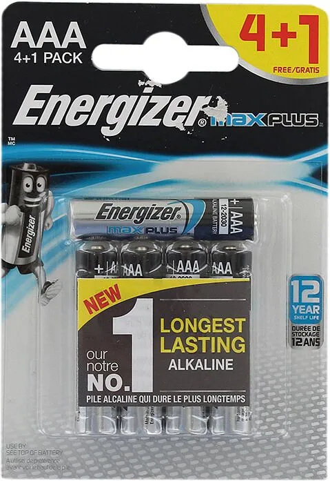 Էլեկտրական մարտկոց «Energizer max plus AAA LR03» 5հատ