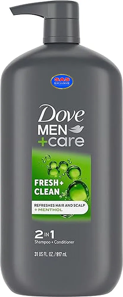 Շամպուն-կոնդիցիոներ «Dove Men+Care Fresh Clean» 917մլ
