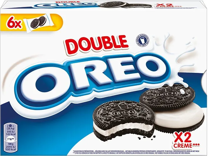 Թխվածքաբլիթ վանիլային միջուկով «Oreo Double» 170գ