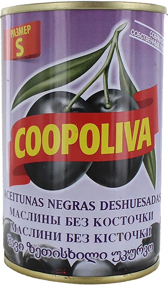 Ձիթապտուղ սև առանց կորիզ «Coopoliva» 300գ