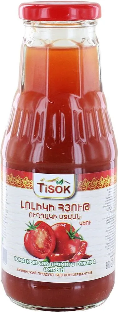 Հյութ տոմատի կծու «Tisok» 310մլ
