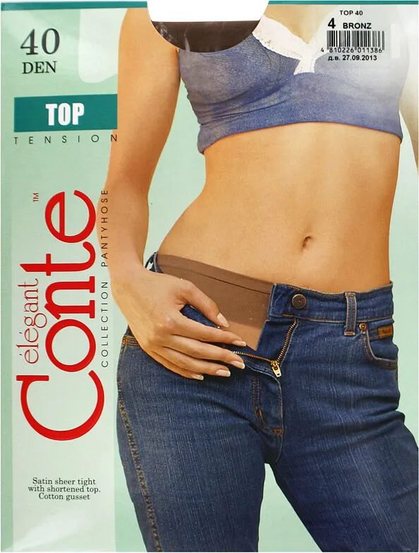 Զուգագուլպա բրոնզագույն «Conte Elegant Top 40 Den N4» 