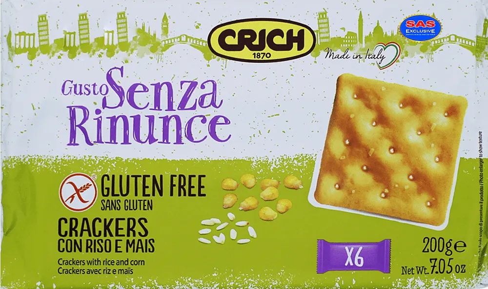 Կրեկերներ աղի «Crich» 200գ