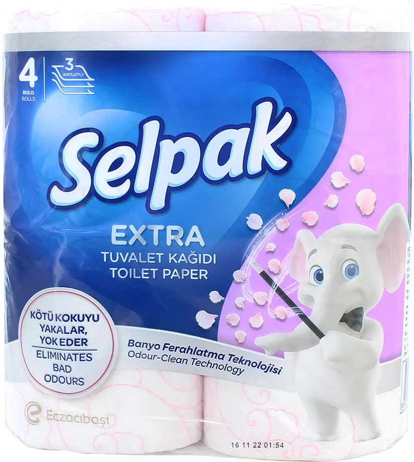 Զուգարանի թուղթ «Selpak Deluxe» 4 հատ