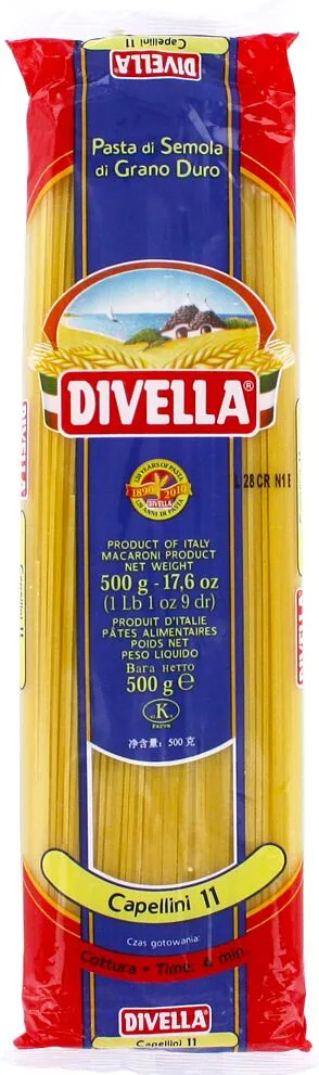 Սպագետտի «Divella Capellini №11» 500գ