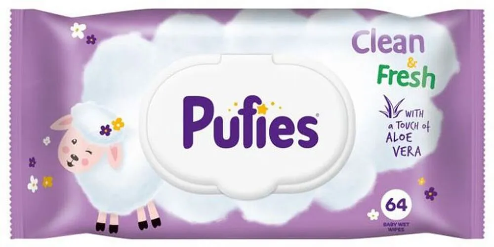 Անձեռոցիկ խոնավ մանկական «Pufies» 64հատ