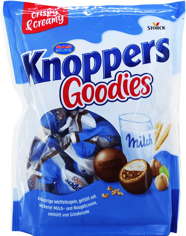Շոկոլադե կոնֆետներ «Knoppers Goodies» 180գ
