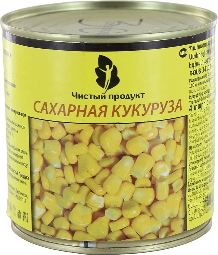 Եգիպտացորեն «Чистый продукт» 400գ