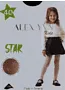 Զուգագուլպա սև մանկական «Alex YVN Star 40 Den»