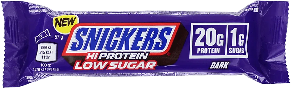 Շոկոլադե բատոն «Snickers Hi Protein Low Sugar Dark» 57գ