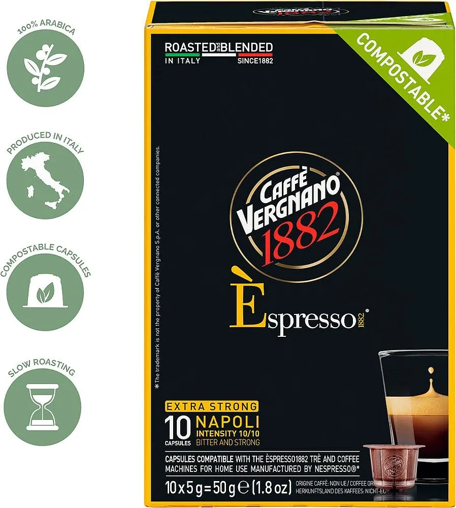 Պատիճ սուրճի «Caffe Vergnano Espresso Napoli» 50գ