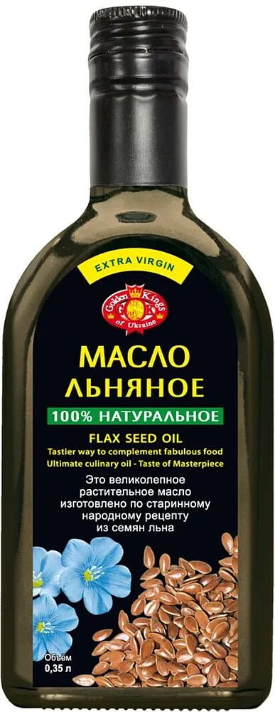 Ձեթ կտավատի «Golden Kings Extra Virgin» 0.35լ
