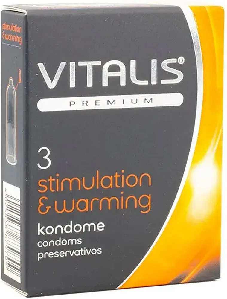 Պահպանակ «Vitalis Stimulation & Warming Effect» 3հատ