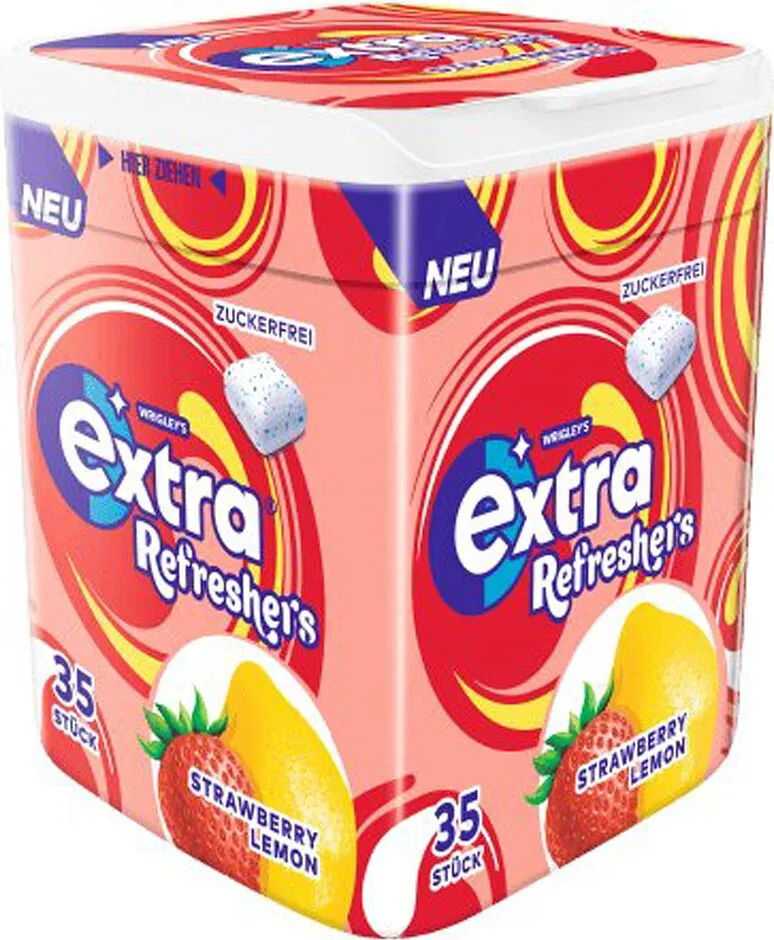 Մաստակ ելակի և կիտրոնի «Extra Refreshers» 35հատ

