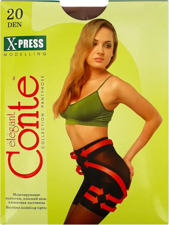Զուգագուլպա բրոնզագույն «Conte Elegant X-press 20 Den N4» 