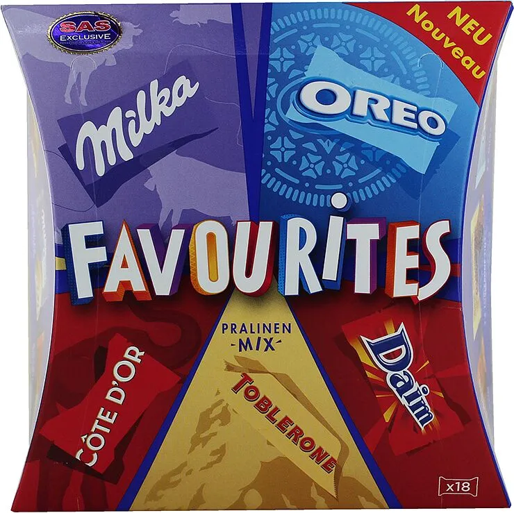 Շոկոլադե կոնֆետներ «Milka Favourites» 159գ