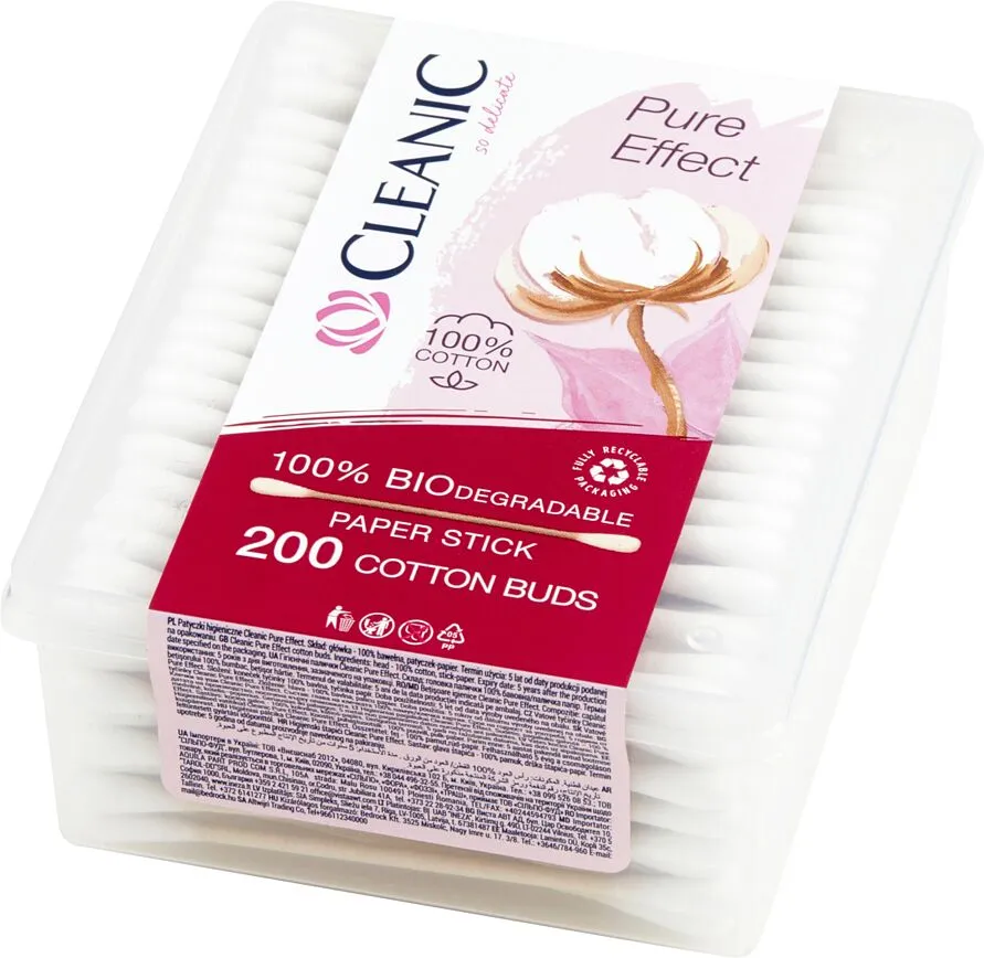 Բամբակյա փայտիկներ «Cleanic»