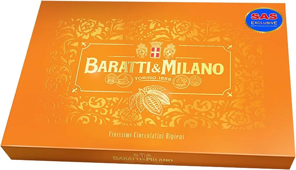 Շոկոլադե կոնֆետների հավաքածու «Baratti & Milano Torino» 330գ
 