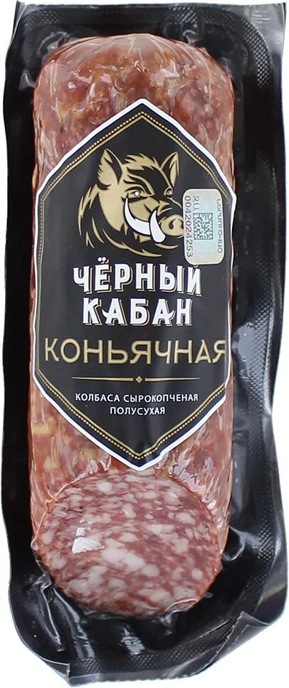 Երշիկ կոնյակով հում-ապխտած «Клинский Черный Кабан» 210գ
