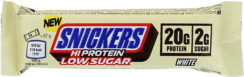 Շոկոլադե բատոն «Snickers Hi Protein Low Sugar White» 57գ
