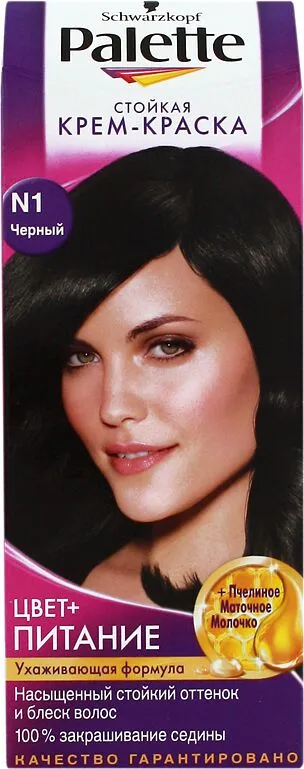Մազի ներկ «Schwarzkopf Palette»  №1 