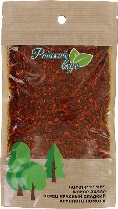 Պղպեղ կարմիր, քաղցր խոշոր աղացած «Райский Вкус» 50գ