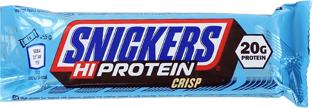 Շոկոլադե բատոն «Snickers Hi Protein Crisp» 55գ