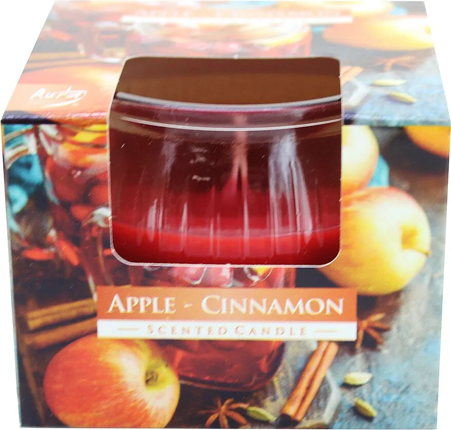 Մոմ անուշաբույր «Aura Bispol Apple Cinnamon» 1 հատ
