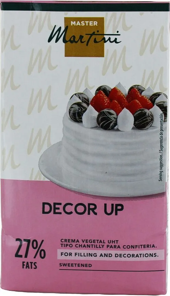 Սերուցք հարած «Master Martini Decor up» 1լ, յուղայնությունը` 27%