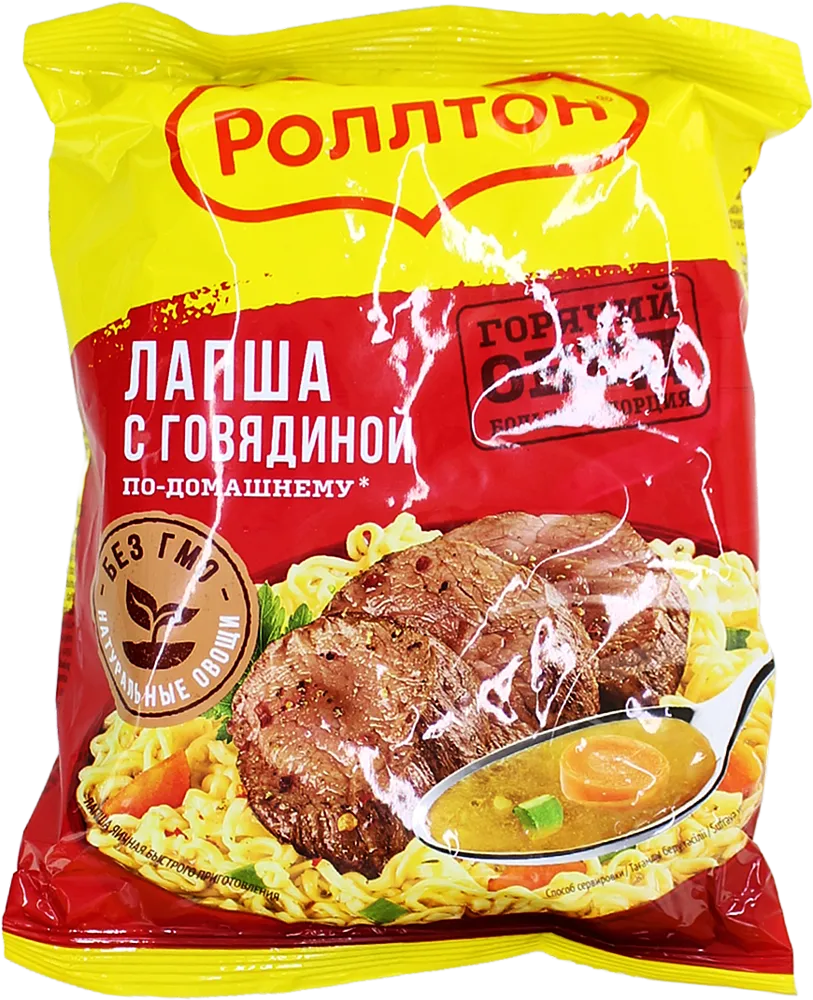 Լապշա տավարի «Роллтон» 85գ