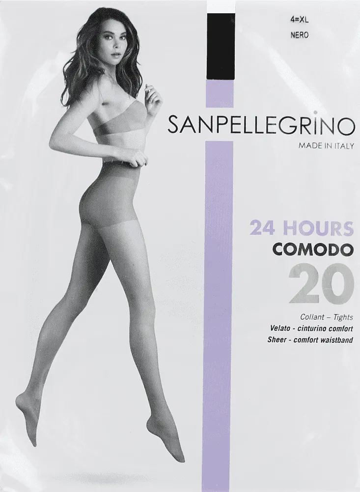Զուգագուլպա սև «Sanpellegrino Comodo Nero 20 Den N4»