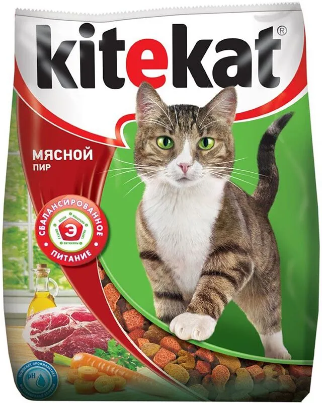 Կատուների կեր մսային «Kitekat Мясной Пир» 1.9կգ