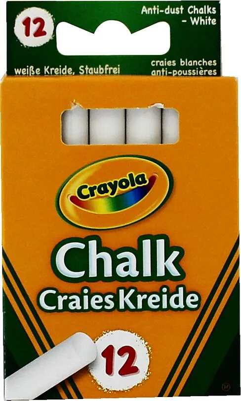Կավիճներ սպիտակ «Crayola» 12 հատ