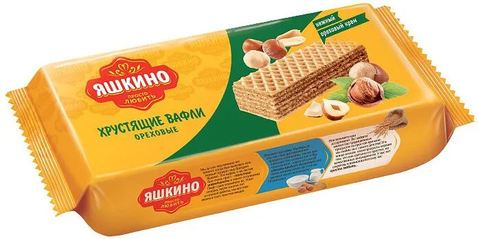 Վաֆլի՝ ընկուզային միջուկով «Яшкино» 300գ