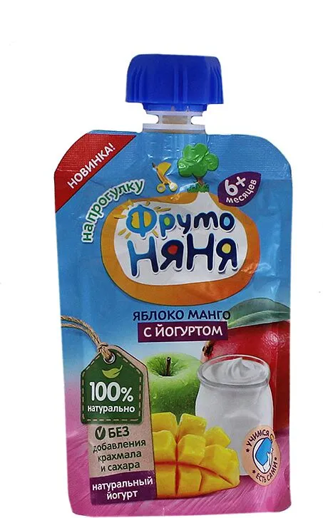 Խյուս խնձորի և մանգոյի «Фруто Няня» 90գ