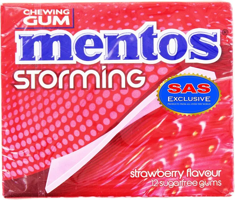 Մաստակ ելակի «Mentos Storming» 33գ