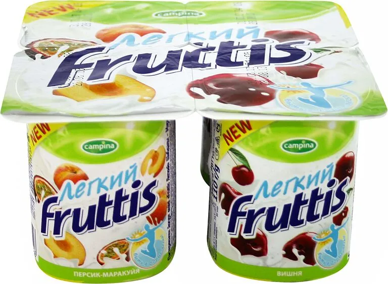 Յոգուրտային արտադրանք մրգային «Campina Fruttis» 110գ, յուղայնությունը` 0.1%