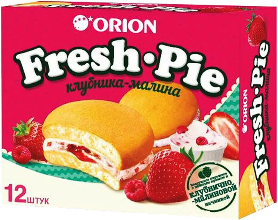Թխվածքաբլիթ ելակի և ազնվամորու միջուկով «Fresh Pie» 300գ