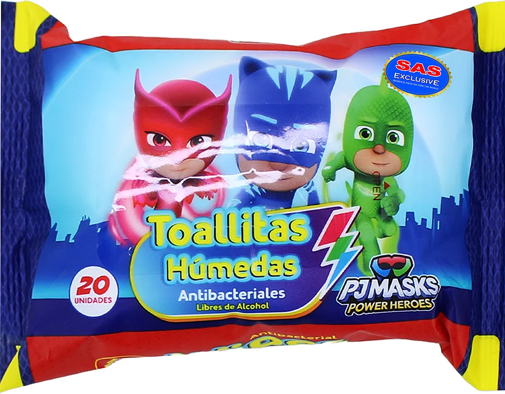 Անձեռոցիկ խոնավ մանկական «Nevada PJ Masks» 20 հատ