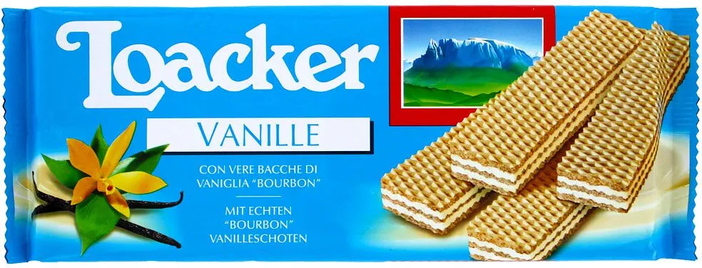 Վաֆլի՝ վանիլային միջուկով «Loacker Vanille» 175գ