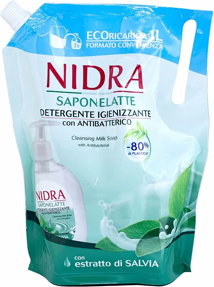 Հեղուկ օճառ հակաբակտերիալ «Nidra» 1լ