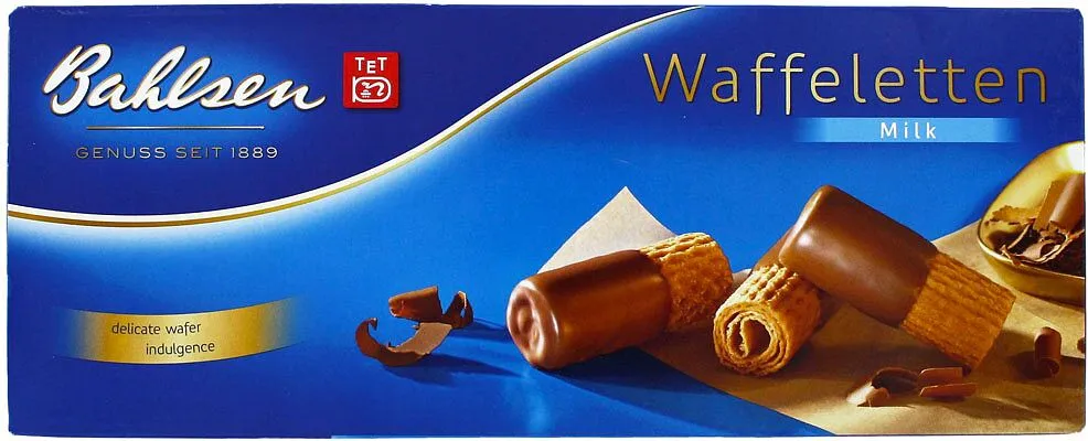 Վաֆլե գլանակներ «Bahlsen Waffeletten» 100գ