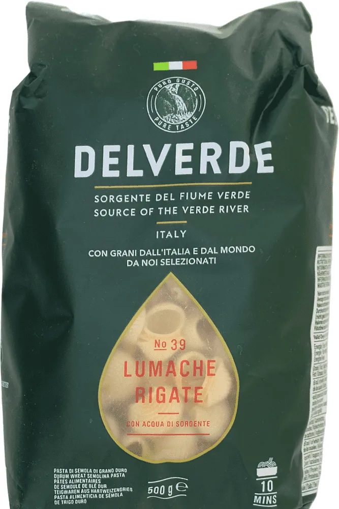 Մակարոն «Delverde Lumache Rigate №39» 500գ