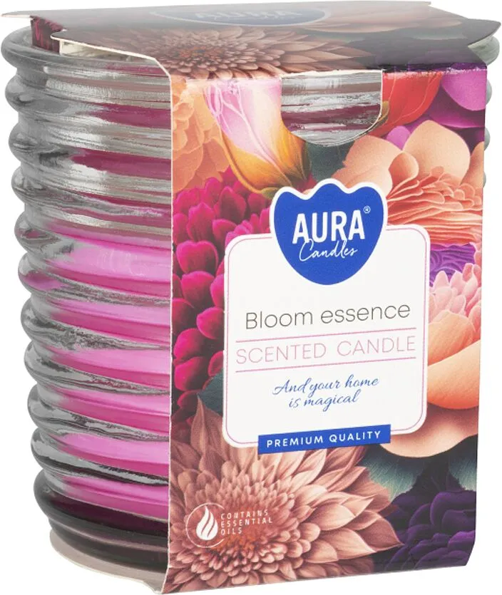 Մոմ անուշաբույր «Aura Bloom Essence» 130գ