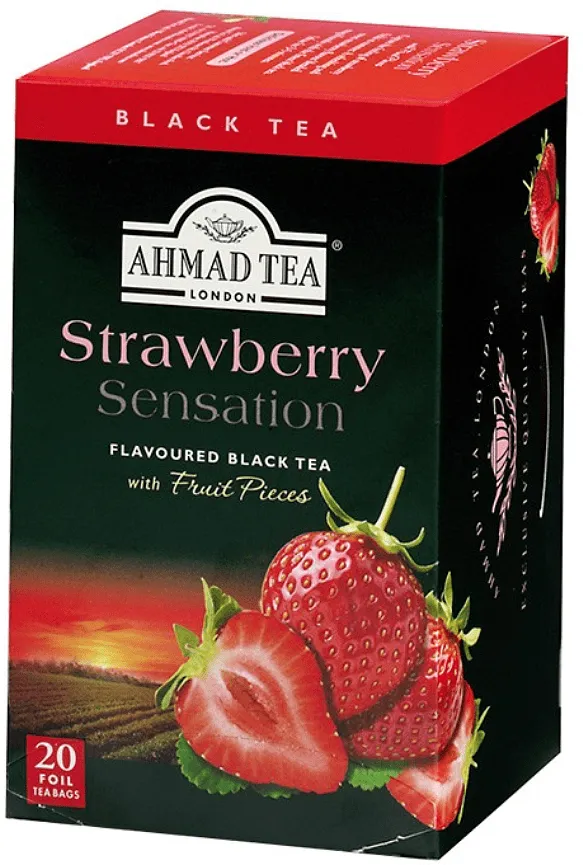 Թեյ սև ելակի համով «Ahmad Tea» 40գ