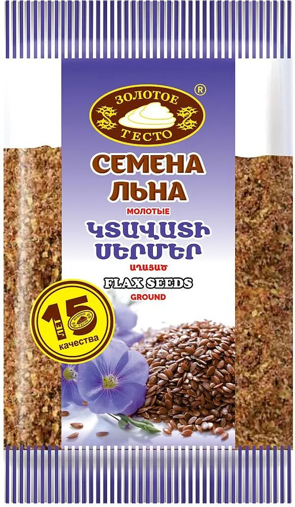 Կտավատի սերմեր աղացած «Золотое тесто» 90գ 