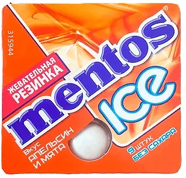 Մաստակ նարնջի և անանուխի «Mentos» 12.9գ